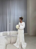 T01 - Bridal Takchita with Embroidery - Image 11