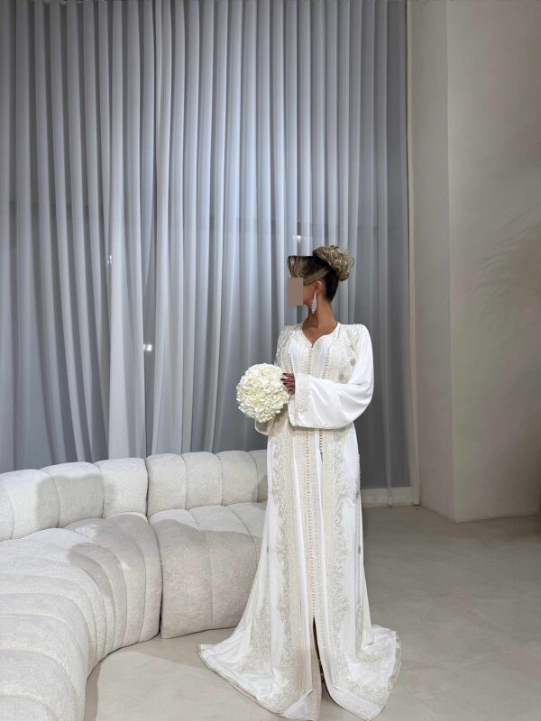 T01 - Bridal Takchita with Embroidery - Image 11