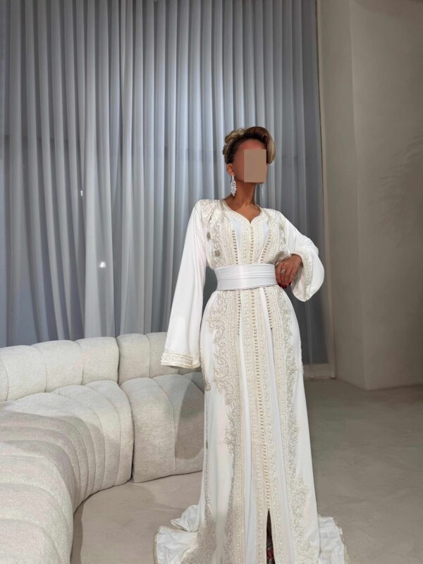 T01 - Bridal Takchita with Embroidery - Image 10