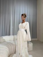 T01 - Bridal Takchita with Embroidery - Image 9