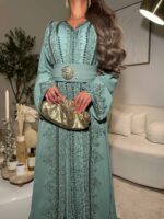 ⁦T03 - Bridal Takchita with Embroidery⁩ - الصورة ⁦2⁩